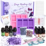 DIY Melt & Pour Shea Butter Soap Making Kit, Includes Shea Butter Soap Base, Gla
