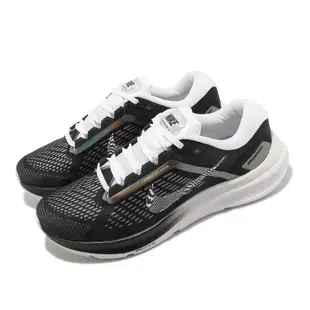 Nike 慢跑鞋 Wmns Air Zoom Structure 24 黑 白 女鞋 【ACS】 DX9626-001