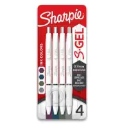 Sharpie S-Gel Pens, Pearl White Body, Black Gel Ink, Medium Point, 0.7mm, Rubber