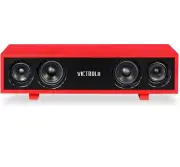 Victrola Bluetooth Surround Sound Glossy Hi-Fi 30-Watt Speaker VS-130-RED