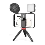Smart Cell Phone Video Filmmaking Recording Vlogging Rig Case Stabilizer Kit Set