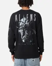 [GOAT CREW] Goat Crew Aliens Long Sleeve T-shirt Black - Size 2XL 2XL Black