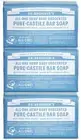Dr. Bronner's Magic Soaps Pure-Castile Soap, Unscented, 5-Ounce Bars (3pk)