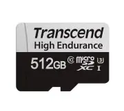 512GB Transcend High Endurance 350V microSDXC Memory Card CL10 UHS-I Dashcams