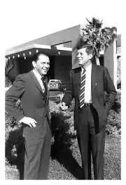 PRESIDENT JOHN F. KENNEDY AND FRANK SINATRA 4X6 PHOTO