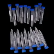 10X 10ml Plastic Centrifuge Test Tube Vial Container Self Standing Screw CapY_ro
