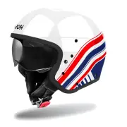 J 110 Eon Gloss White Red Blue Jet Helmet