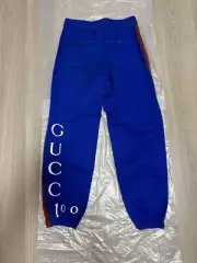 GUCCI 100th Anniversary Limited Edition Authentic Sherry Line Blue Pants Size 50