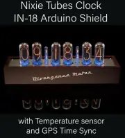 IN-18 NIXIE Tubes Clock Divergence Meter GPS Sync 12/24H FREE Shipping 3-5Days