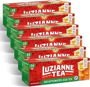 Luzianne Decaffeinated Iced Tea Bags, Family Size, 24ct Box (Pack of 6)