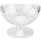 Clear Plastic Candy Bowl Lolly Buffet Christmas Trifle Dessert Container 18cm