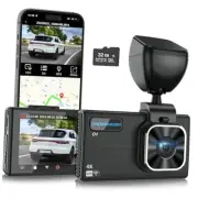Dash Cam, 4K Dash Camera for Cars with Night Vision, Dash Camera Built-in