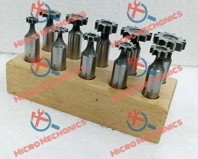 10 Pieces HSS Woodruff Key Cutters Set Made Of German Imported M2 Grade HSS USA