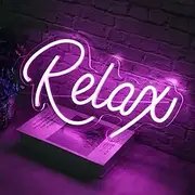 USB Powered LED Neon Lights Relax Sign Lights – Stylish Vibrant Neon Decor for Bedroom, Club and Outdoor Spaces