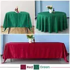 Polyester Table Cloth Damask Jacquard Tablecloth Cover - Rectangle Round Square