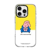 iPhone 16 Pro Clear Case MagSafe Compatible PINK&VEN Good Morning