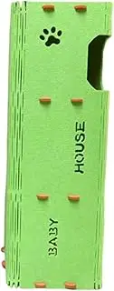 Dickly Cat Felt House Lounger Bed Climbing Tree 3 Layer Cozy Shelter Rest Hideaway Tunnel Condo Cave Furniture for Indoor Cats Kitty, Green