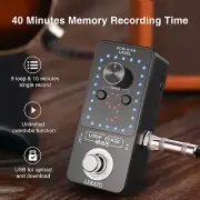 LEKATO Electric Guitar Bass Effects Pedal Looper Station 9 Loop 40Mins Tuner