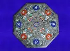 12" Marble side Table Top Inlay Floral Work Home Decor / Handmade