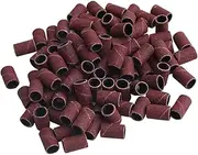 Gogogmee 200Pcs Sanding Bands for Nail Drill Durable Grinding Head Polisher for Manicure Pedicure for Natural Artificial Nails Corundum Material Grit Essential Nail Tool