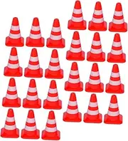 ERINGOGO 35Pcs Roadblock for Simulation Traffic Sign Models Cognitive Learning Props for Imaginative Play Educational Developmental for