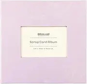 Nakabayashi A-SCY-120-V Scrap Card Album, Binder Type, 6 Holes, Lavender Violet
