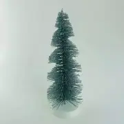 Holiday Homes Plastic Shiny Silver TableTop Christmas Tree 9 Inches NEW