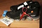 Nike Off White Vapormax Black US 9 42.5 Offwhite OG 2.0 Air Max 90 1 SB Dunk