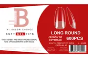 Billionaire Soft Gel Tips Box Nail False Fake Long Round - 600pcs