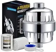 ALFA1 AquaFresh Shower Filter, 15-Stage Water Filtration System, Tool-Free 2-Minute Installation, Chrome