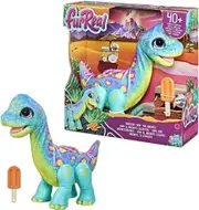 FurReal Snackin Sam the Bronto Plush Dinosaur 40+ Sounds and Motions Toy Pet