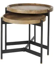 Mercana Set of 2 Marquisa Nesting Side Tables