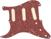Pickguard Stratocaster Graphical LEFT HANDED to fit Fender Scales Red