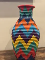Jarrón Artesanal Colombiano Hecho A Mano