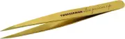 TWEEZERMAN Pointed Tweezers (Hand-Ground Tips, Eyebrows Plucking, Removing Sp...
