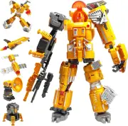 Transforming Robot Toys, 13-Inch Magnetic STEM Toys for Kids Ages 5+, Science Ki