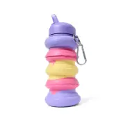520ml Macaroon Pop-Up Collapsible Drink Bottle Reusable Sports, Gym, Travel