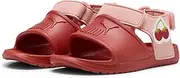 [PUMA] DIVECAT V2 INJEX Badges INF Slide Sandals, Red Fire-Pink Fruit-SEA Kelp, 27 EU, Red Fire Pink Fruit Sea Kelp, 27 EU