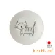 【Just Home】日本製手繪感貓咪陶瓷5.5吋點心盤/蛋糕盤(條紋貓)