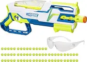 Hyper Bundle, Siege-50 Pump-Action Blaster, 65 Nerf Hyper Rounds, Up to 110 FPS Velocity, Eyewear (Amazon Exclusive)