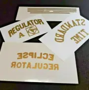 GOLD TRANSFERS FOR ANTIQUE CLOCK RESTORATION