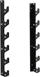 Olympic Barbell Rack Bar Storage, Weight Bar Holder, Barbell Storage, Horizontal Barbell Wall Mount Bar Plate Storage Rack - 6 Bars