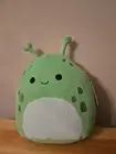 Original Squishmallows Finn The Green Slug Space Alien 11" Plush
