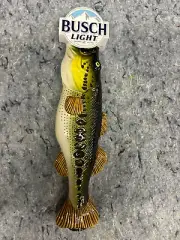 BUSCH LIGHT Fish Beer Tap Handle, New in Box, Bass, Brewery