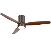 Ceiling Fan 52'' Low Profile Ceiling Fan with Lights Remote Control Wood Blad...