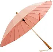 Portable Portable Golf Umbrella Rainproof Manual Archaic Umbrella Classic Wood Handle Windproof Unbreakable Stick Rain Umbrella for Travel Business