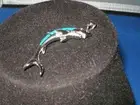 STERLING SILVER 925 & OPAL NAUTICAL GRT WHITE SHARK PENDANT MARINE FISH SEALIFE