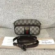 NEW GUCCI 722557 GG Supreme canvas Ophidia unisex mini crossbody belt bag