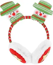 [SOESFOUFU] Christmas headband earmuffs headbands for decorative outdoor decor santa costume Cute Animal Earmuffs children warm earmuffs christmas plush earmuffs Christmas Earmuffs hairy