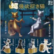 Super Greedy Maneki Neko Set 6 Capsule Toy Gacha Shipping Free Cat NEW